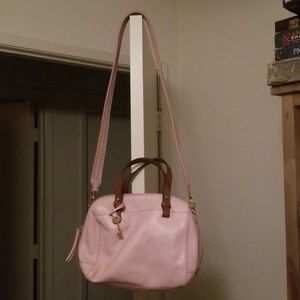 Fossil pink leather pursw